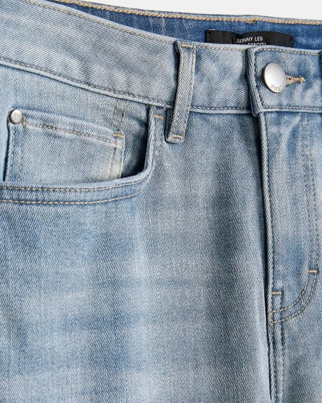Jeans Skinny Bleu Pâle à Taille Mi-Haute - 30"