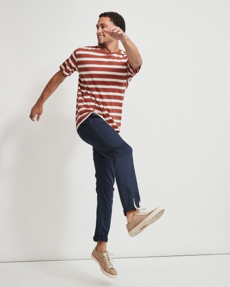 Striped Relaxed Crew-Neck T-Shirt
