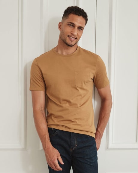 Crew-Neck T-Shirt with Pocket