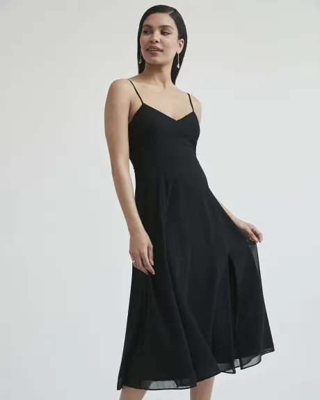 Fit and Flare Midi Cocktail Dress