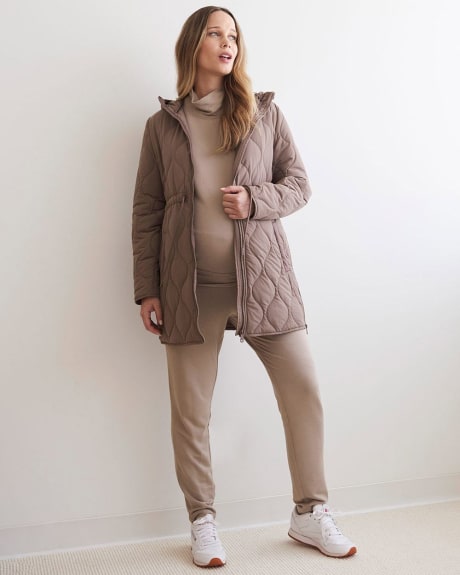 Quilted Transition Parka - Thyme Maternity