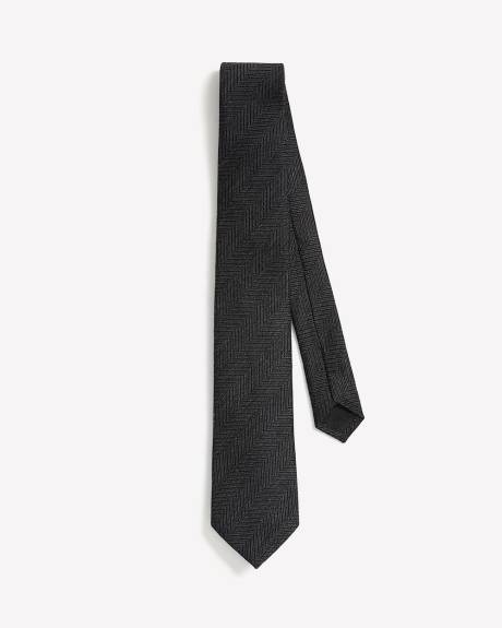 Cravate Étroite à Chevrons