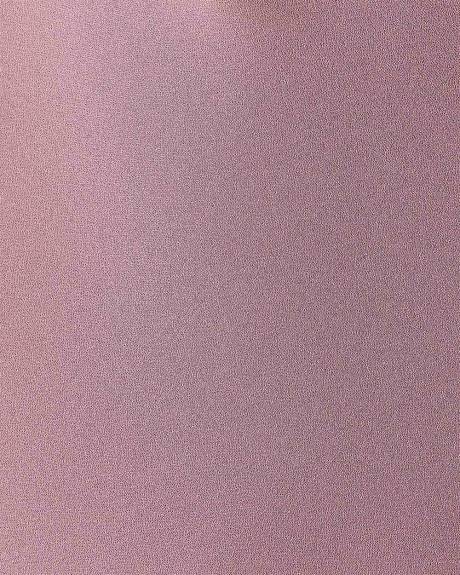 Blouse Bimatière à Manches Courtes et Col Rond