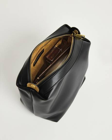 Faux Leather Bucket Bag