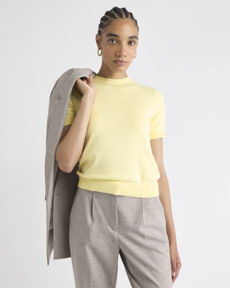 Pull à Manches Courtes et Col Rond