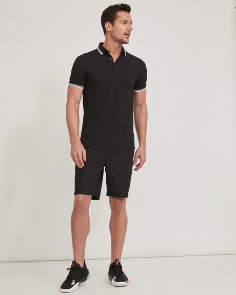 Coolmax (R) Short-Sleeve Polo with Contrast Trims