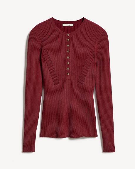 Pull C&ocirc;tel&eacute; &agrave; Manches Longue