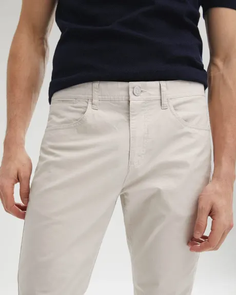 Slim Fit 5-Pocket Cotton Pant - 30"