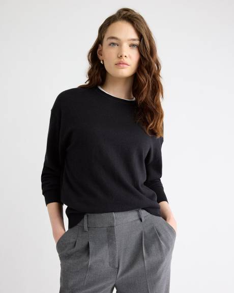 Long-Sleeve Crew-Neck Sweater