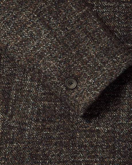 Classic Double-Breasted Bouclé Coat