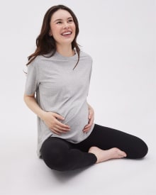 Over-the-Belly Band Soft Touch Legging - Thyme Maternity