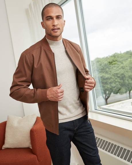 Mock Neck Knit Sweater