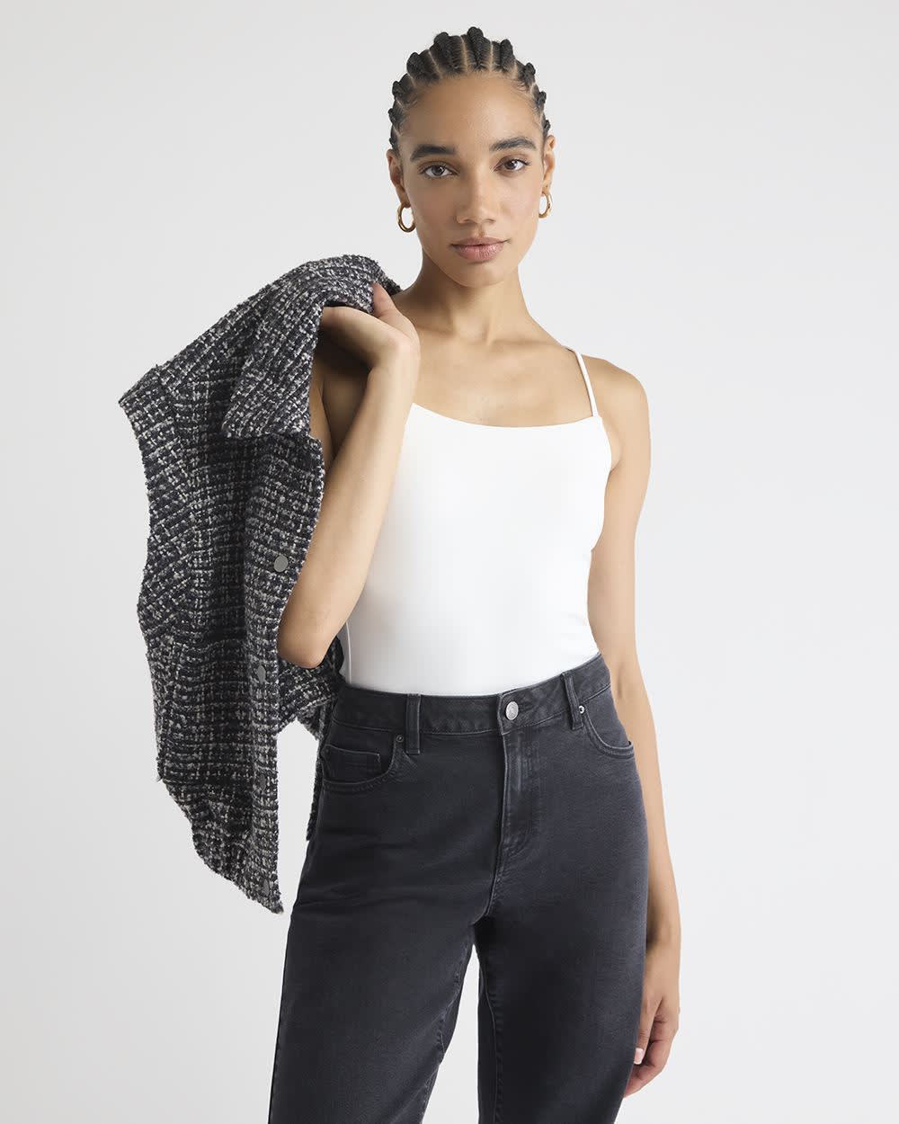 Nylon Scoop-Neck Cami