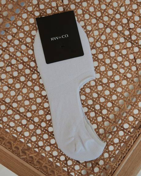 Coolmax (R) White No-Show Socks