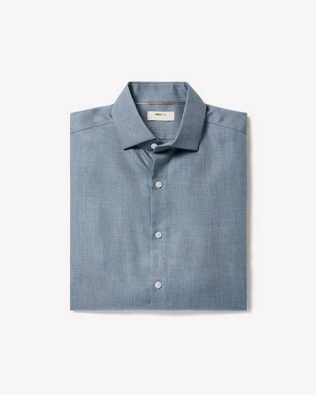 Tailored-Fit Heather Dress Shirt