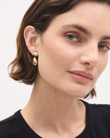 Boucles d'Oreilles à Pendentifs en Forme de Larme