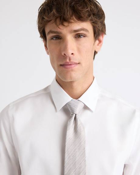 Wide Beige Textured Tie