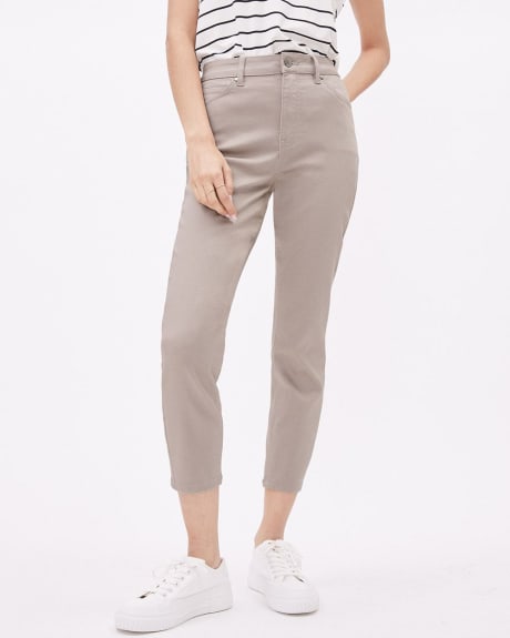 Solid High-Rise Cropped Natalie Jegging