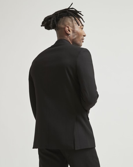 Relaxed Fit Black Twill Suit Blazer
