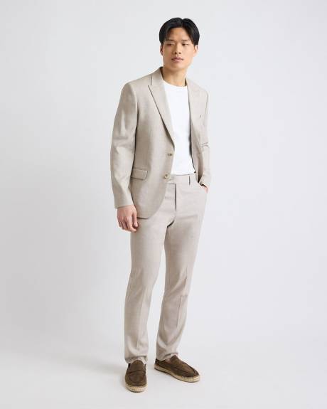 Slim-Fit Stone Suit Blazer