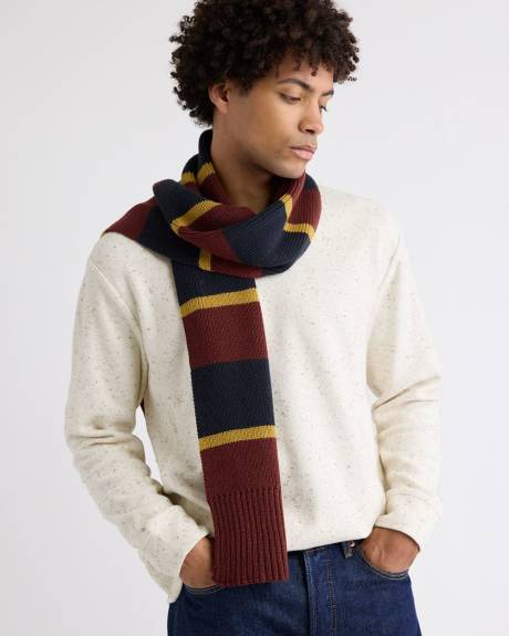 Foulard avec Rayures Style Rugby