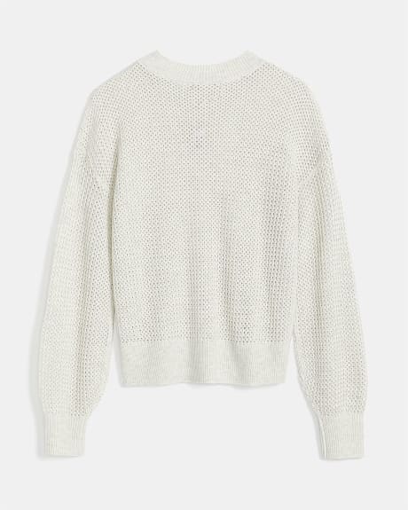 Sustainable Textured Knit Sweater | RW&CO.