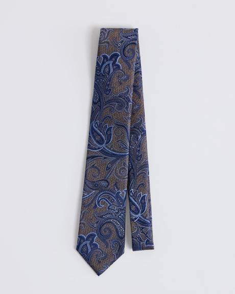 Regular Tie with Paisley Pattern