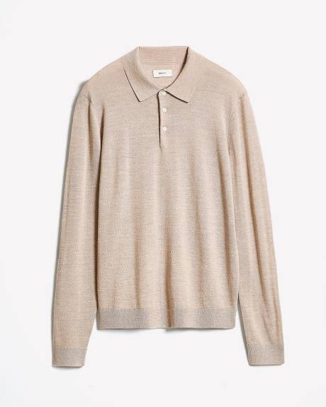 Merino Wool Polo Sweater