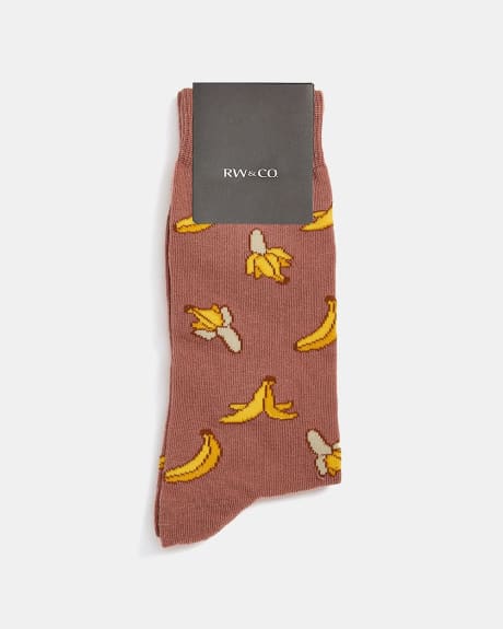 Bas à Motif de Bananes