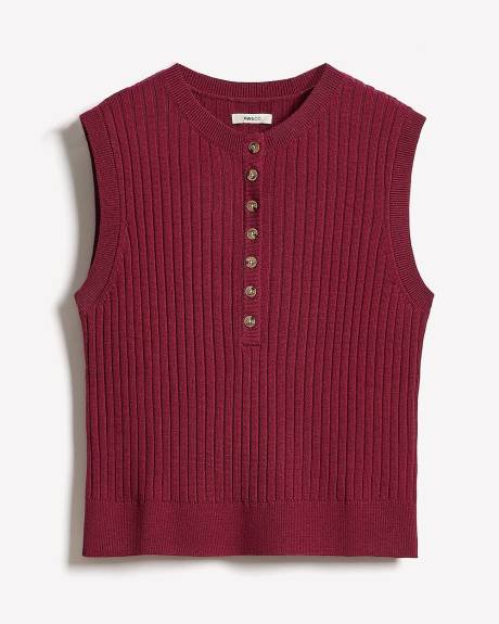 Veste Courte à Col Henley