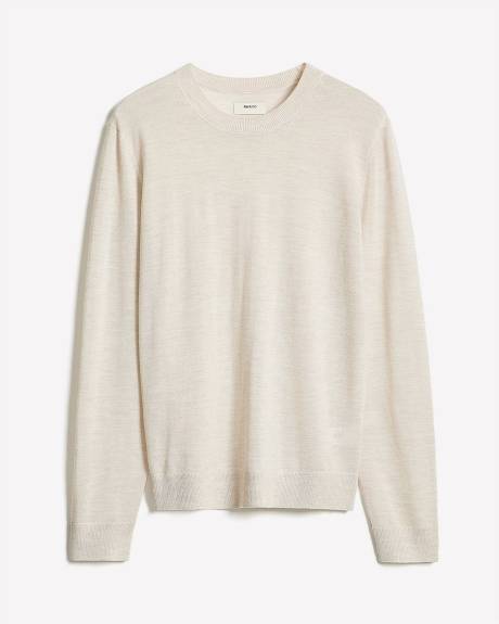 Pull à Col Rond en Laine Mérinos