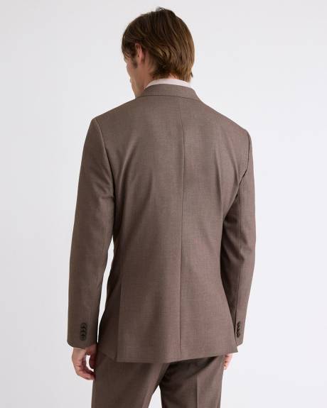 Tailored-Fit Taupe Suit Blazer