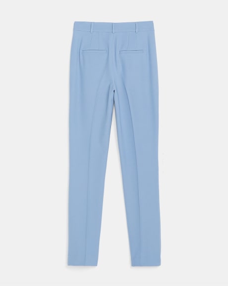 Chambray Blue High-Waist Tapered Pant