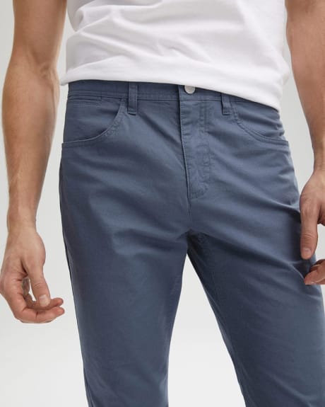 Slim Fit 5-Pocket Cotton Pant - 32"