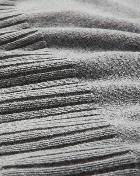 Merino Wool High-Neck Sweater Dress