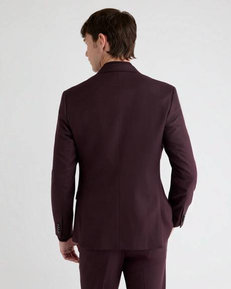 Slim-Fit Fig Suit Blazer