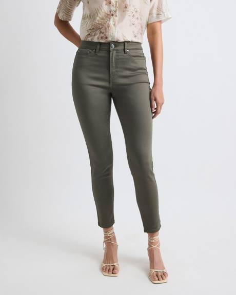Solid High-Rise Natalie Ankle Jegging