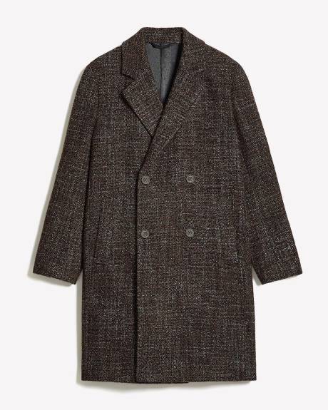 Classic Double-Breasted Bouclé Coat