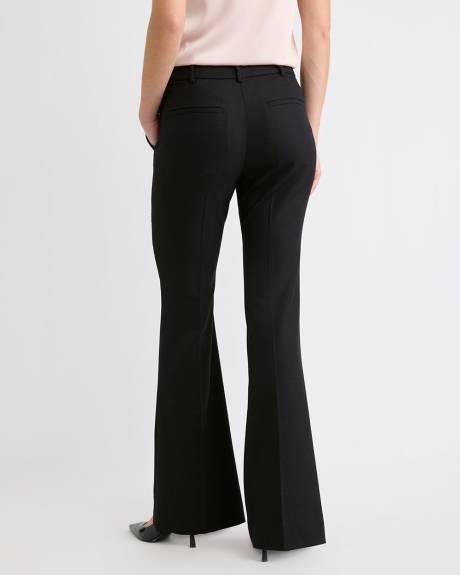 Wool-Blend Mid-Rise Flare-Leg Pant