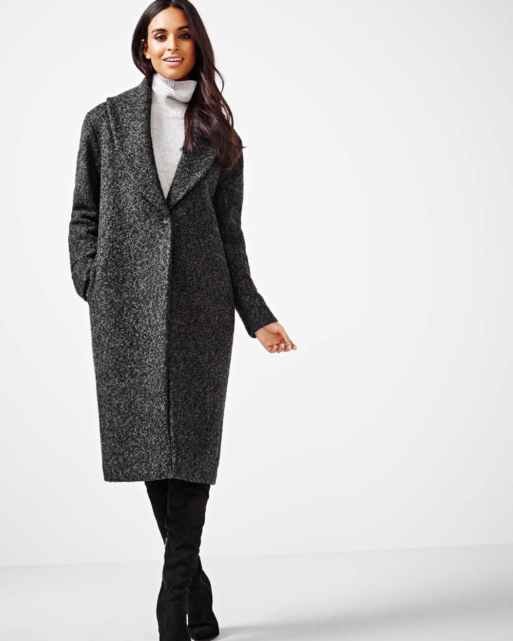 Wool-blend duster coat | RW&CO.