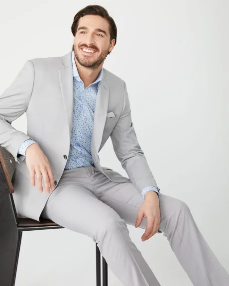 Essential Tailored Fit light heather Grey suit pant