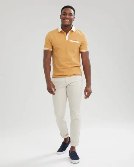 Short Sleeve Polo with Contrast Trims