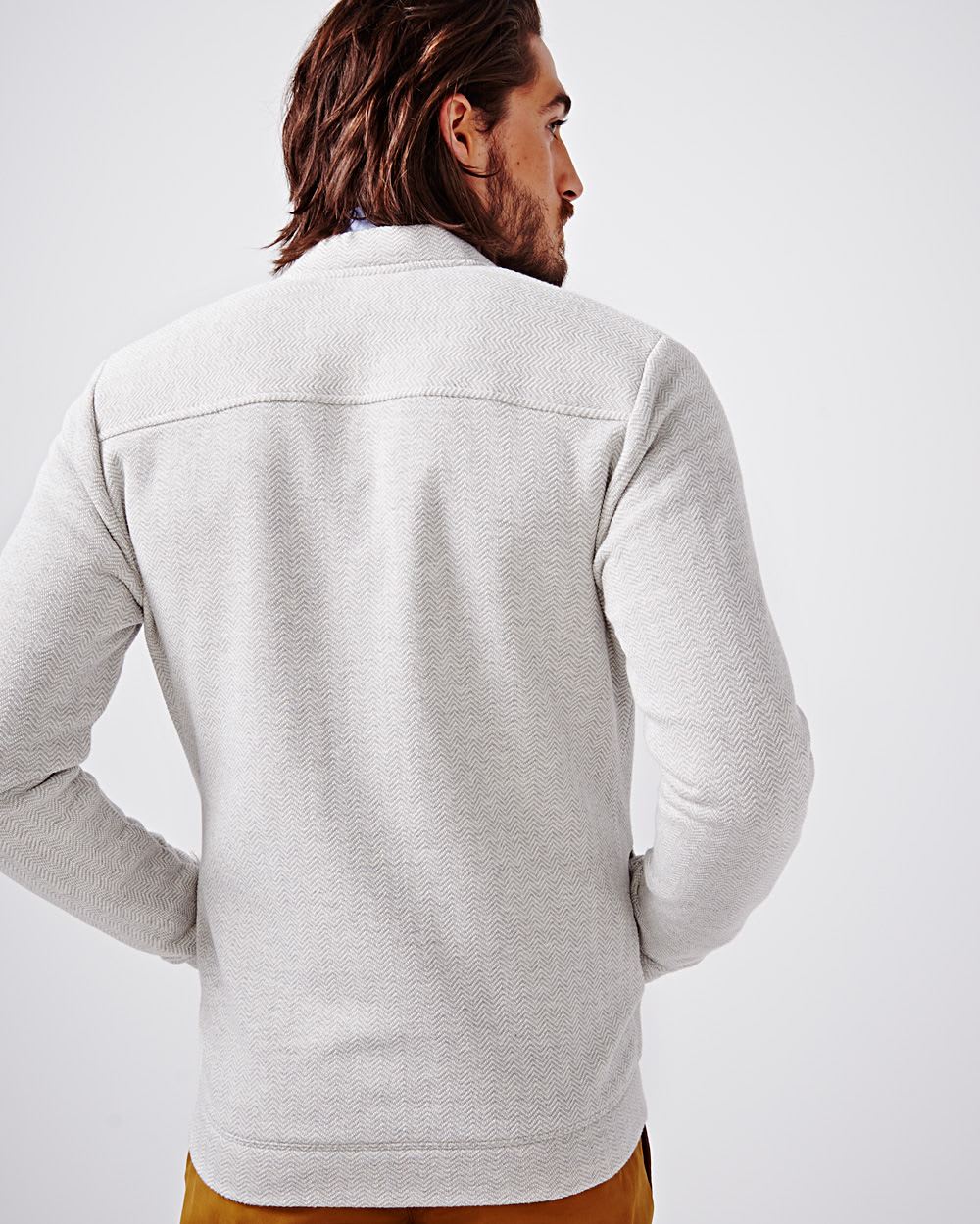 Herringbone bomber cardigan RW&CO.