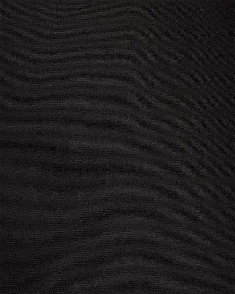 Limitless Black Mid-Rise Long Slim-Leg Signature Pant