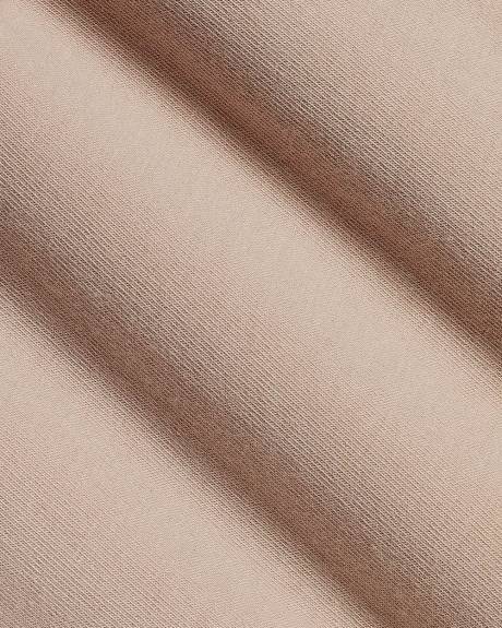 Long-Sleeve Crew-Neck Top with Embroidered Details