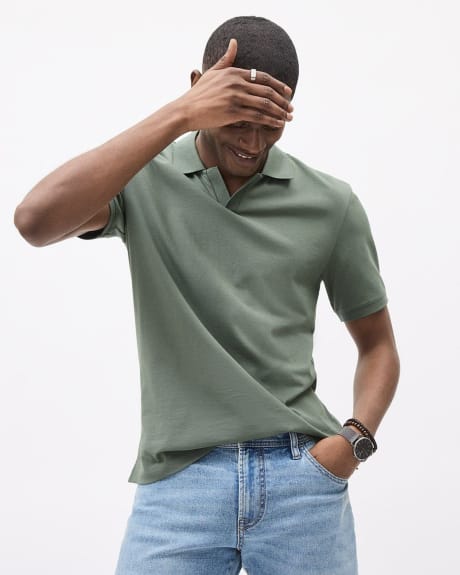 Solid CoolMax (R) Short-Sleeve Polo
