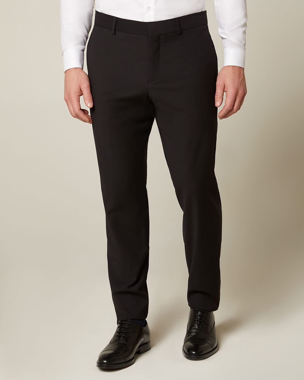 Essential Athletic Fit black wool-blend suit Pant - 30'' | RW&CO.