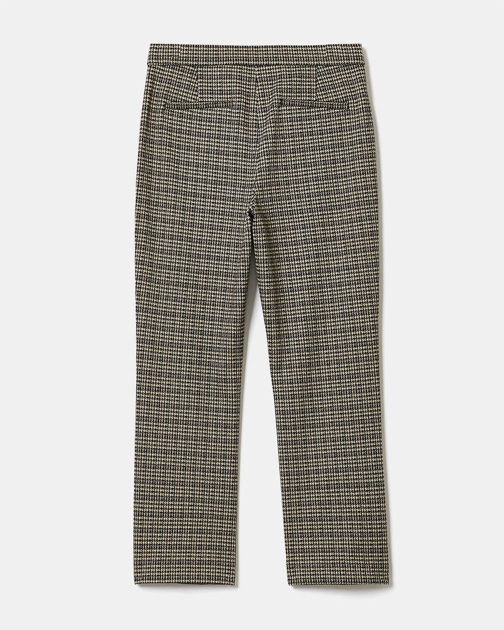 Knit Houndstooth Straight Ankle Pant - 27 
