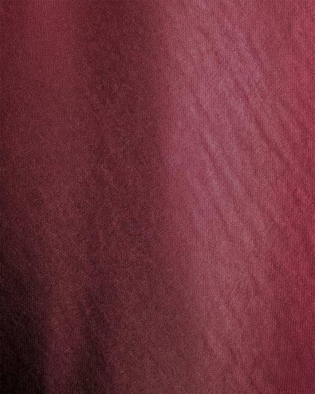 Satin High-Rise Straight Knee-Length Skirt