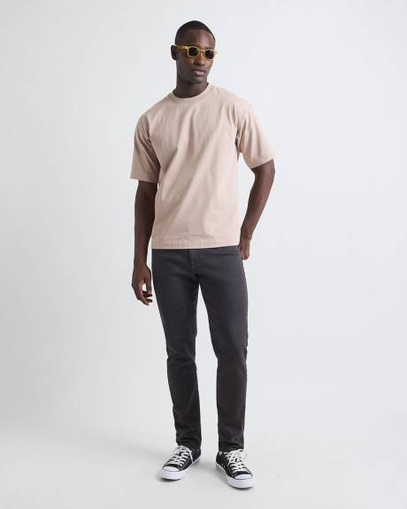 T-Shirt Ample à Manches Courtes et Col Rond